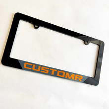 Tremor Style Orange CustomR Lettering US Format — Kennzeichenrahmen (universell)_2