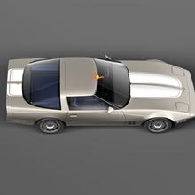 Vordere Kapuze und hintere Rennstreifen für Chevrolet Corvette C4 Sport 1984 - 1996
 2