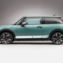 Seitenrennstreifen Grafik -Aufkleber für Mini Cooper S 3
 2
