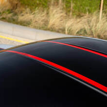 Rote Streifenhaube und Dach -Vinyl -Aufkleber für BMW M4 CSL
 2
