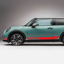 Side Racing Checked Stripes Grafik -Aufkleber für Mini Cooper S 5
 3