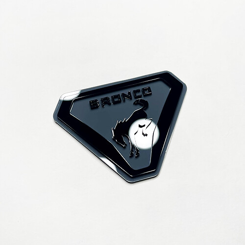Bronco Fender Abzeichen Heckklappe Emblem 3D -Abzeichen
