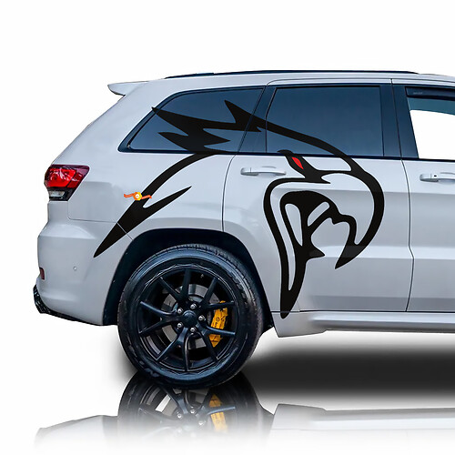 Eagle Bird Side Vinyl Aufkleber Grafik Jeep Grand Cherokee Trackhawk
