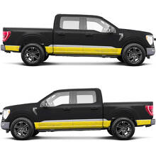 Seitenstufe Topographic Graphics Vinyl -Aufkleber Aufkleber für Ford F150 Zittern
 2