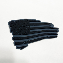 Destgierte Flagge US Patriotic Fender Abzeichen Heckklappe Emblem 3D -Abzeichen
 3