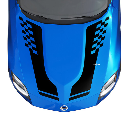 Haubenkarschenstreifen -Aufkleber -Kit für Nissan Z Sport
