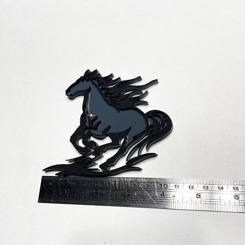 Pferdes Mustang Fender Abzeichen Heckklappe Emblem 3D Abzeichen
