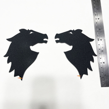 Bronco Head Fender Abzeichen Heckklappe Emblem 3D Abzeichen Schwarz Matte
 10