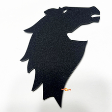 Bronco Head Fender Abzeichen Heckklappe Emblem 3D Abzeichen Schwarz Matte
 2