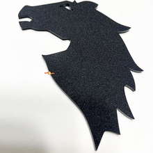 Bronco Head Fender Abzeichen Heckklappe Emblem 3D Abzeichen Schwarz Matte
 3