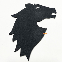 Bronco Head Fender Abzeichen Heckklappe Emblem 3D Abzeichen Schwarz Matte
 5