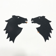 Bronco Head Fender Abzeichen Heckklappe Emblem 3D Abzeichen Schwarz Matte
 6