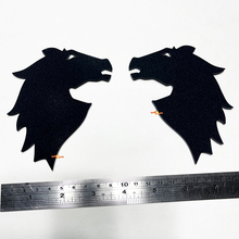 Bronco Head Fender Abzeichen Heckklappe Emblem 3D Abzeichen Schwarz Matte
 7