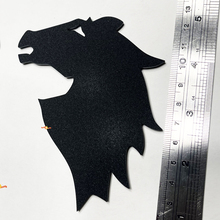 Bronco Head Fender Abzeichen Heckklappe Emblem 3D Abzeichen Schwarz Matte
 9