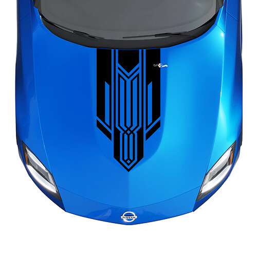 Haubenstreifen -Aufkleber -Kit für Nissan Z Sport 3
