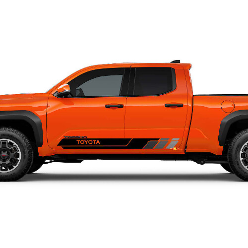 Retro-Stil Seiten Tür Streifen Vinyl Aufkleber Set für Toyota Tacoma