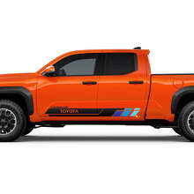 Retro-Stil Seiten Tür Streifen Vinyl Aufkleber Set für Toyota Tacoma_2