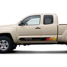 Retro-Stil Seiten Tür Streifen Vinyl Aufkleber Set für Toyota Tacoma_4