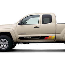 Seitentüren Rocker Panel Stripes Vinyl Aufkleber Aufkleber Kit für Toyota Tacoma
 4