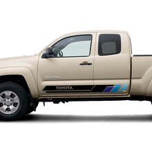 Retro-Stil Seiten Tür Streifen Vinyl Aufkleber Set für Toyota Tacoma_5
