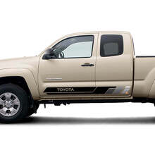 Retro-Stil Seiten Tür Streifen Vinyl Aufkleber Set für Toyota Tacoma_6
