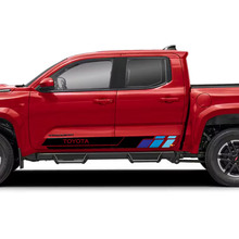 Seitentüren Rocker Panel Stripes Vinyl Aufkleber Aufkleber Kit für Toyota Tacoma
 9