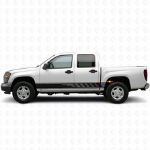 Versetzt angeordnete Schlitz-Tür- und Schweller-Vinylstreifen für Chevrolet Colorado 1. Generation 2004-2012_2