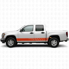 Versetzt angeordnete Schlitz-Tür- und Schweller-Vinylstreifen für Chevrolet Colorado 1. Generation 2004-2012_4