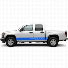 Versetzt angeordnete Schlitz-Tür- und Schweller-Vinylstreifen für Chevrolet Colorado 1. Generation 2004-2012_5