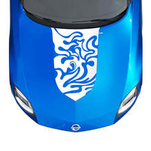Hood Tribal Flames Stripe Decal Kit für Nissan Z Sport
 2