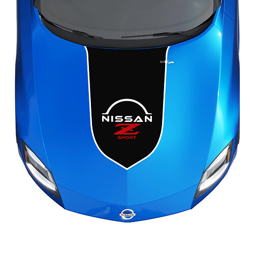 Hood Accent Stripe Decal Kit für Nissan Z Sport
