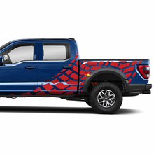 Seitenstufe Topographic Graphics Vinyl -Aufkleber Aufkleber für Ford F150 Zittern
 3