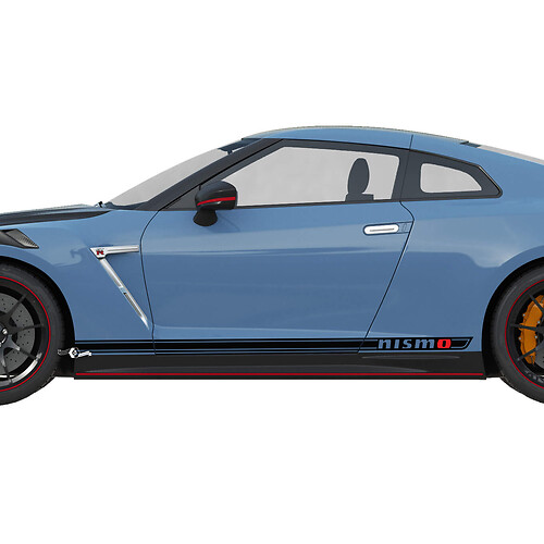 2x Seitentüren Grafik NISMO Stripe Line Decal Kit für Nissan GT-R 3
