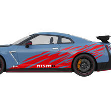 2x Seitengrafik NISMO Stripe Line Decal Kit für Nissan GT-R
 2