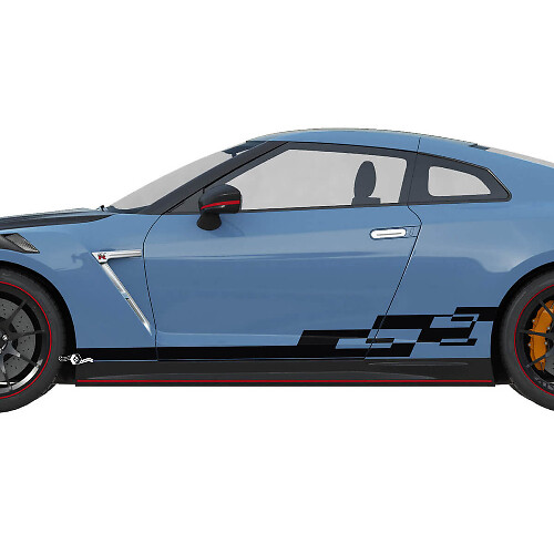 Seitenkarschen-Grafikstreifen-Aufkleber-Kit für Nissan GT-R
