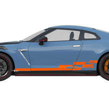 Seitenkarschen-Grafikstreifen-Aufkleber-Kit für Nissan GT-R
 3