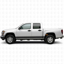 Schmale Akzent-Tür- & Seitenbett-Vinylstreifen für Chevrolet Colorado 1. Generation 2004-2012_2