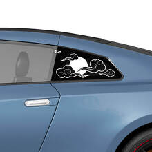 Japanische Rising Sun Seitenheckscheiben-Grafikaufkleber Set für Nissan GT-R 3