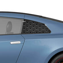 Japanische Seigaiha-Wellen Seiten-Scheibenaufkleber Set für Nissan GT-R 3