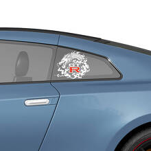 Seitenscheibe Nismo Style Graphics Decals Aufkleber Kit für Nissan GT-R
 2