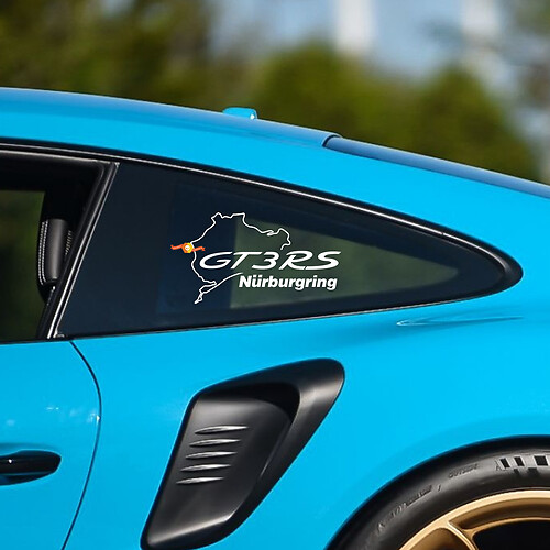 GT3 RS Nürburgring Side Quarter Fenster Vinyl -Aufkleber für Porsche 911 GT3 Rs
