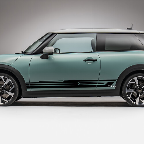 Side Racing l Stripes Grafikabziehal für Mini Cooper S
