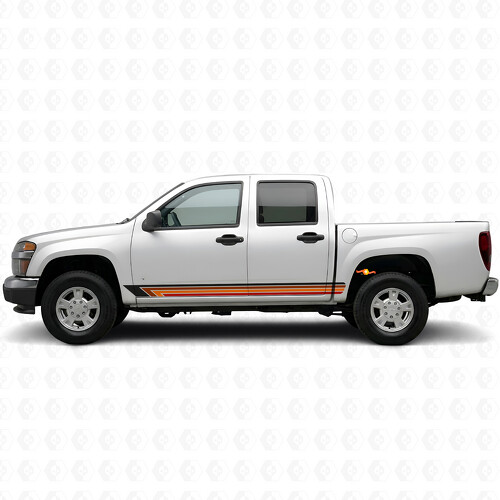Vintage Band Tür- & Schweller-Vinylstreifen für Chevrolet Colorado 1. Generation 2004-2012