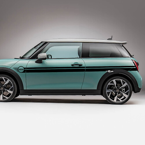 Seitenmini -Türen Rennstreifen Grafik -Aufkleber für Mini Cooper s
