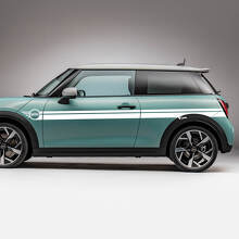 Seitenmini -Türen Rennstreifen Grafik -Aufkleber für Mini Cooper s
 2