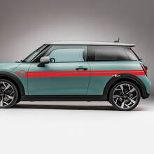 Seitenmini -Türen Rennstreifen Grafik -Aufkleber für Mini Cooper s
 3