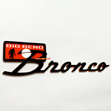 Bronco Big Bend Fender Abzeichen Heckklappe Emblem 3D Abzeichen Schwarz gegen Orange
 5