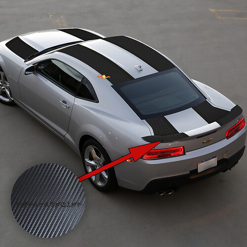 Rally Racing Stripes Abziehbilder Grafiken für Camaro Transformers Special Carbon Edition
