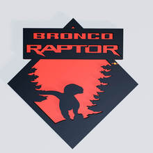 Bronco Raptor Edition Fender Abzeichen Heckklappe Emblem 3D -Abzeichen
 2