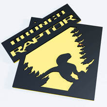 Bronco Raptor Edition Fender Abzeichen Heckklappe Emblem 3D -Abzeichen
 3